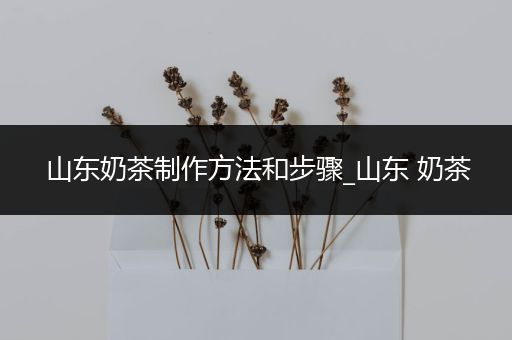 山东奶茶制作方法和步骤_山东 奶茶