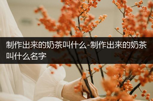 制作出来的奶茶叫什么-制作出来的奶茶叫什么名字